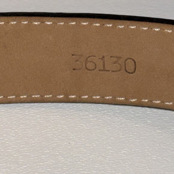 Streets Ahead Modern Western Gator Black Leather Belt Silver Buckle Large 36130 main image 4